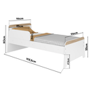 Ver imagem 6 de Cama Infantil com Protecao Lateral Lorenza Branco/Aveiro