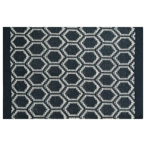 Tapete Acapulco Preto e Branco 47cm x 70cm