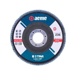 Disco Flap Aeme Extra Fibra Angular Zircônio 4.1/2" (115mm) 10 Unidades - 2
