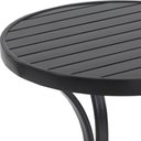 Ver imagem 2 de Mesa de Centro Emily com Tampo Ripado em Alumínio para Área, Jardim, Edícula, Piscina e Decoração Tr