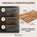 Ver imagem 5 de Tampo Madeira Teca para Mesa 4 Lugares Escrivaninha 110x80