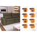 Ver imagem 4 de Sofá de Canto Amsterdam Molas Retrátil Reclinável - king house