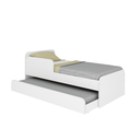 Ver imagem 2 de Bicama Infantil com Protecao Lateral Caracol Branco