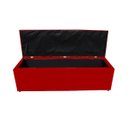 Ver imagem 4 de Jogo Cabeceira e Recamier Baú para Cama Box Casal King 1.95:vermelho