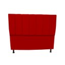 Ver imagem 2 de Jogo Cabeceira e Recamier Baú para Cama Box Casal King 1.95:vermelho