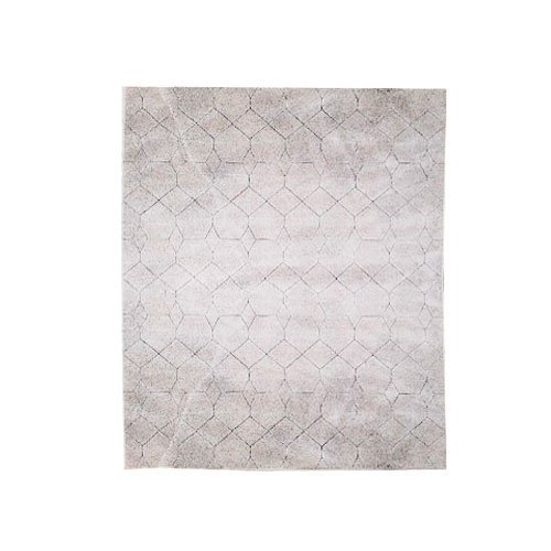 Tapete Persa Belga Geométrico Branco para Sala Quarto Hall de Entrada e Escritório - 200x250cm