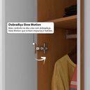Ver imagem 6 de Guarda Roupa Solteiro Crrui-GRP120 4 Portas 3 Gavetas MDP Madeirado-Cinza Multimóveis