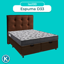 Ver imagem 4 de Kit Cabeceira + Cama Box Bau + Colchão Casal D33 Iso100 Ortobom