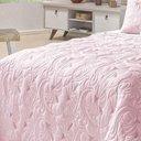 Ver imagem 3 de Cobre Leito Melody Queen Bordado + Almofadas 11 Peças Hipercal 180 Fios 100% Poliéster - Rosé