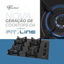 Ver imagem 4 de Cooktop 4 Bocas Fischer Fit Line a Gás com Mesa de Vidro Temperado e Tripla Chama Preto Bivolt