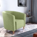 Ver imagem 5 de Poltrona Decorativa Gisely Boucle:boucle Verde Oliva