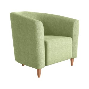 Poltrona Decorativa Gisely Boucle:boucle Verde Oliva