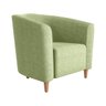 Poltrona Decorativa Gisely Boucle:boucle Verde Oliva - 1