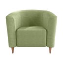 Ver imagem 2 de Poltrona Decorativa Gisely Boucle:boucle Verde Oliva