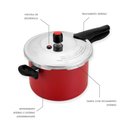 Ver imagem 2 de Panela Pressão 4,5l Antiaderente Fechamento Externo Premium