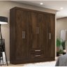 Guarda Roupa Casal 6 Portas 2 Gavetas Pinheiro Espresso Móveis  - 1