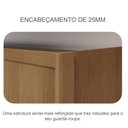 Ver imagem 6 de Guarda Roupa Solteiro Toledo 2 Portas 3 Gavetas Cumaru 23 – Novo Horizonte