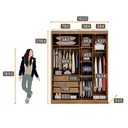 Ver imagem 2 de Guarda Roupa Solteiro Toledo 2 Portas 3 Gavetas Cumaru 23 – Novo Horizonte