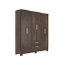 Guarda Roupa Casal 6 Portas 2 Gavetas Álamo Esperesso Móveis - 3