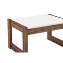 Ver imagem 4 de Mesa Centro Sala AZ1022 Branco/Nogal - Tecno Mobili