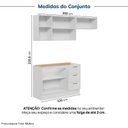 Ver imagem 4 de Cozinha Planejada 3 Peças sem Tampo Marselha CabeCasa MadeiraOriginals Branco