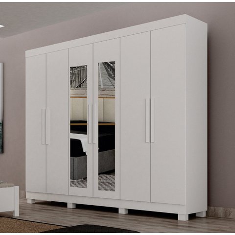 Guarda Roupa Casal Esp c/ Pés 100% MDF Aspen - Arbo Design