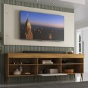 Ver imagem 2 de Rack com Painel para TV até 55 Polegadas 1 Porta 5 Nichos Retrô Espresso Móveis