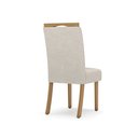 Ver imagem 7 de Conjunto Sala de Jantar Mesa 120cm Tampo MDF Canto Reto com 4 Cadeiras Angel Espresso Móveis Bege/Nature/Off White/Linho