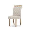 Ver mais imagens de Conjunto Sala de Jantar Mesa 120cm Tampo MDF Canto Reto com 4 Cadeiras Angel Espresso Móveis Bege/Nature/Off White/Linho