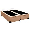 Ver imagem 4 de Cama Box Baú Casal Bipartido Sintético Mega Cama Bege 138x188x45cm