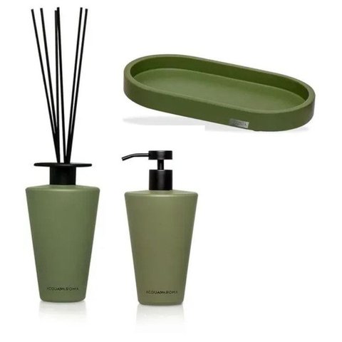 Kit Lavabo Essencias da Terra Chá Verde Acqua Aroma
