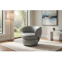 Ver imagem 3 de Poltrona Porto com Base Giratoria Couro Legitimo:512