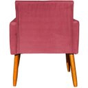 Ver imagem 7 de Kit 3 Poltronas Decorativa para Sala Recepção Consultório Escritório Nina Tecido Suede
