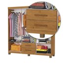 Ver imagem 6 de Guarda-Roupa 6 Portas 2 Gavetas com Pés Aurora Marrom/Cinamomo