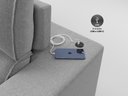Ver imagem 4 de Sofá com Molas Ensacadas Retrátil e Reclinável Strike 2,40m Linhosoft com Carregador Usb -