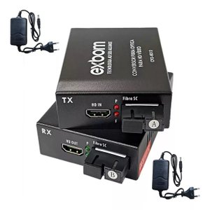 Extensor Hdmi Via Fibra Óptica Sc Sm até 20km