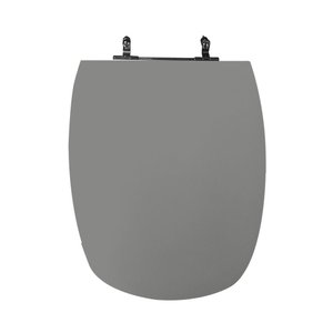 Assento Sanitário Poliéster para Louça Monte Carlo (deca) Aço (reb. Oculto) Cinza Vip