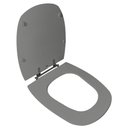 Ver imagem 2 de Assento Sanitário Poliéster para Louça Monte Carlo (deca) Aço (reb. Oculto) Cinza Vip