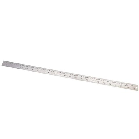 Régua Aço Inox 60cm 24 Polegadas Desenho Projeto Medição - Starfer