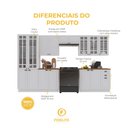 Ver imagem 5 de Armário de Cozinha Modulada Completa Fidelitá Nara 100% MDF 6 Peças 360cm 16 Portas 2 Gavetas com