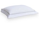 Ver imagem 2 de Fronha Avulsa Padrão 400 Fios Duo Filetti - Artelassê Branca/kaki Camelo