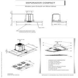 Depurador 90cm 220v Compact New Fogatti Inox - 2