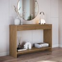 Ver imagem 1 de Aparador Brisa 120cm Moderno com 2 Gavetas MDF Frisos Hall Entrada