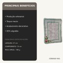 Ver imagem 6 de Tapete de Crochê Branco com Flor Artesanal 57x75 Quarto Cozinha