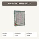 Ver imagem 2 de Tapete de Crochê Branco com Flor Artesanal 57x75 Quarto Cozinha