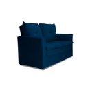 Ver imagem 4 de Sofá Pequeno 02 Lugares 150cm Mobi Suede Azul Herrero