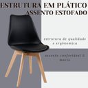 Ver mais imagens de Mesa Compacta Tampo em MDF Tx 90cm & Cadeiras Leda Almofadas Ergônomicas
