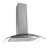 Coifa de Parede 80cm Vidro Curvo Duto Slim Inox 127v Fogatti - 1
