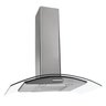 Coifa de Parede 90cm Vidro Curvo Duto Slim Inox 127v Fogatti - 1
