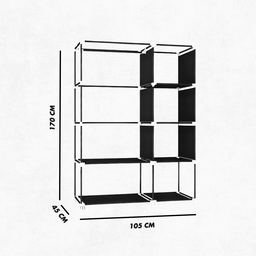 Guarda Roupa Closet Dobrável Organizador com Capa de Tecido - 2